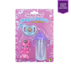 PEQUEÑAS TRAVESURAS - Muñeca Unicornio con Biberón Mágico y Chupón para Muñecas
