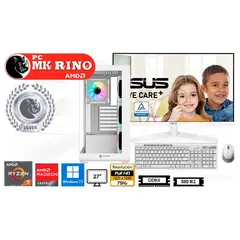 AMD - Computadora LPC FX-750 White Ryzen 7 5700G 16GB RAM 512GB SSD 27" Radeon + Microsoft Office 365