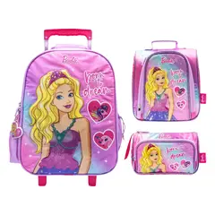CHILDRENS CLUB - Set de Maleta escolar x3 piezas - Barbie