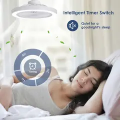 ROHS - Foco Ventilador de Techo 2 en 1 Ahorrador con Control