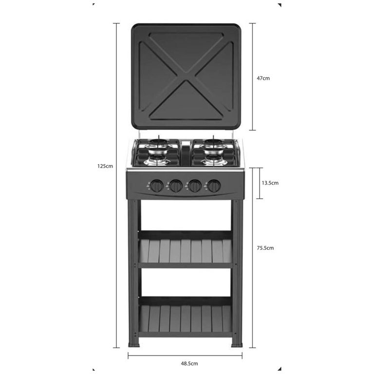 Cocina de Pie 4 Hornillas