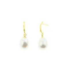 BALIQ - Aretes de Oro 18K Con Perla