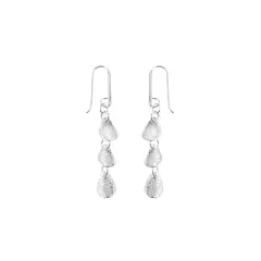 BALIQ - Aretes Textura Hojas Plata 925
