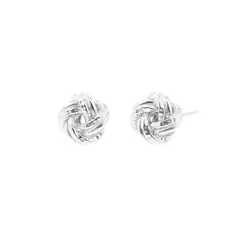 BALIQ - Aretes Nudo Knots Plata 925