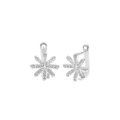 BALIQ - Aretes Flor Plata 925