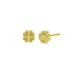 BALIQ - Aretes Flor Oro 18K