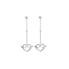 BALIQ - Aretes Corazón Infinito Plata 925