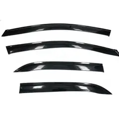GENERICO - Correlluvias Premiun Negro Gloss Compatible Con KIA PICANTO 4Pcs