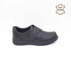 FAR WEST - Zapatos Escolares - Colegio Pega Pega Niño Noah Cuero Negro