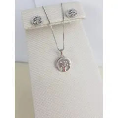 GENERICO - JUEGO DE COLLAR Y ARETES ÀRBOL