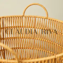 CLAUDIA RIVA HOME - Cesta redonda tipo Ratán Zen