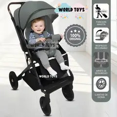 BABY - Coche Maleta «VELLE» de Lujo Light Green