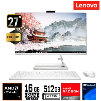 LENOVO - All in One IdeaCentre 3 27" FHD Ryzen 7 7730U Ram16GB SSD 512GB Windows 11
