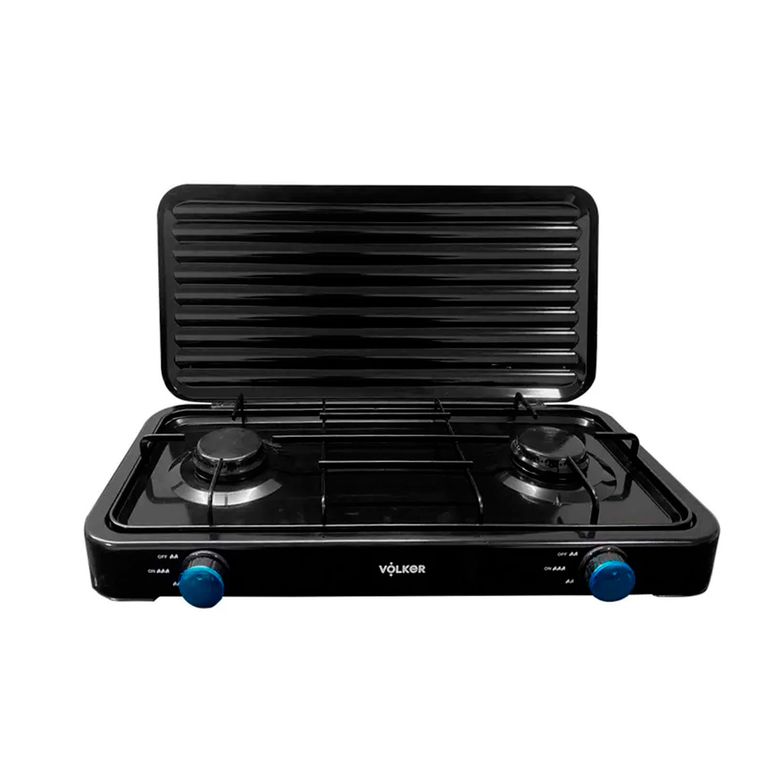 Cocina de Mesa a Gas 2 Hornillas Volker