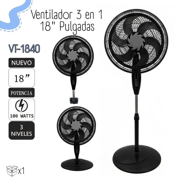 Ventilador 18’’ 3 en 1 VT-1840