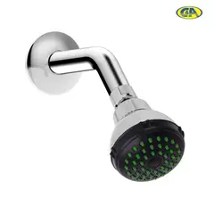 C&A - Cabeza de Ducha Cromada Grande 85mm Brazo 17cm