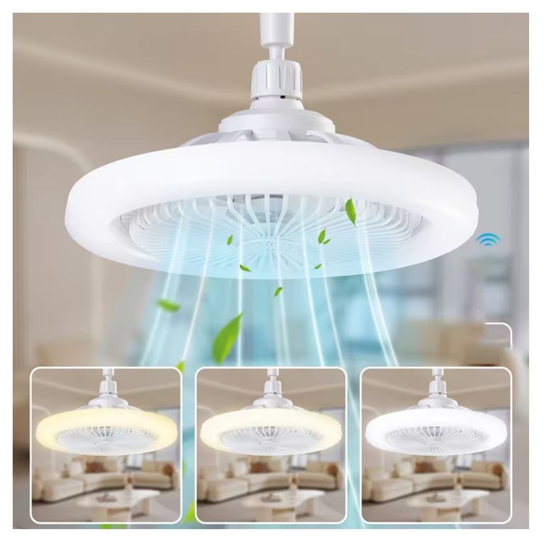 Foco Ventilador Ahorrador Led Multifuncional Oficina con Control