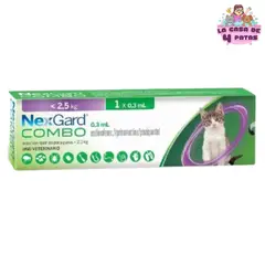 NEXGARD - Pipeta antiparasitaria COMBO 0.8 a 2.5 kg