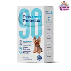 GENERICO - Pastilla Antipulgas Pets Protector para perros de 2 a 4.4kg