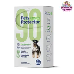 GENERICO - Pastilla Antipulgas Pets Protector para perros de 4.5 a 10kg