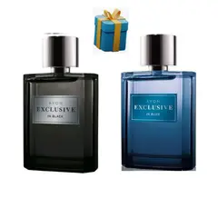AVON - Exclusive in Black + in blue Parfum Spray 75ml + gift