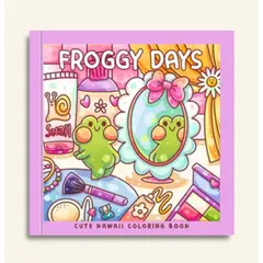 GENERICO - FROGGY DAYS Libros Coco Wyo para Colorear en Tendencia Exclusivo