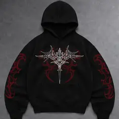 GENERICO - Polera con capucha streetwear para hombre - Eclipse