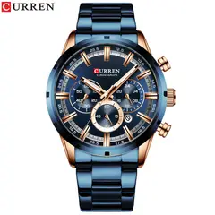 CURREN - Reloj Hombre Elegante Caballero