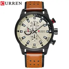CURREN - Reloj Hombre Elegante Caballero