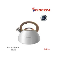 FINEZZA - Tetera de Acero Inox Mango Beige de 3Lt FF-HT026A