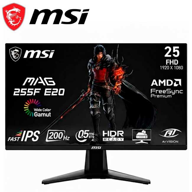Monitor MAG 255F E20 245″ Full HD Rapid IPS 200Hz Gaming