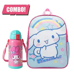 GENERICO - MOCHILA 3 EN 1 MULTIPACK PARA NIÑOS Y NIÑAS + TOMA TODO CAÑA ESCOLAR REGRESO A CLASES