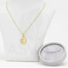 GENERICO - Collar Doble Baño en Oro Letra O XUPING