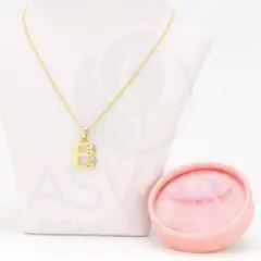 GENERICO - Collar Doble Baño en Oro Letra B XUPING