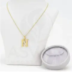GENERICO - Collar Doble Baño en Oro Letra N XUPING