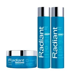 RADIANT - Post Liss Shampoo Acondicionador y Mascarilla 350 g