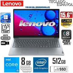LENOVO - Laptop V15 G5 IRL Intel Core i5-13420H 8GB RAM 512GB SSD 156 FHD Win11- 83GW005LLD