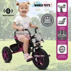 BABY - Triciclo con Bluetooth «JOOPY CHOPPER» Pink Dark
