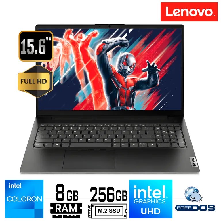 Laptop V15 G2 IJL 156 FHD TN Celeron N4500 1128GHz 8GB 256GB SSD FREEDOS