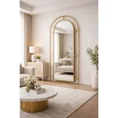 GENERICO - Espejo Decorativo Umbral Dorado 180x100 mt