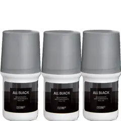 ESIKA - Pack x3 ALL BLACK desodorante roll on de 50ml