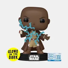 FUNKO - POP STAR WARS REVENGE OF THE SITH - MACE WINDU GLOW IN THE DARK SPECIAL EDITION