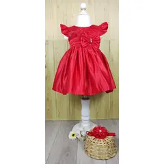 BANNITAS - VESTIDO DE FIESTA PARA NIÑAS LETIZIA ROJO T12M