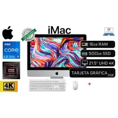 APPLE - Computadora iMAC A2116 Intel Core i7 16GB RAM 480GB VIDEO 2GB GDDR5