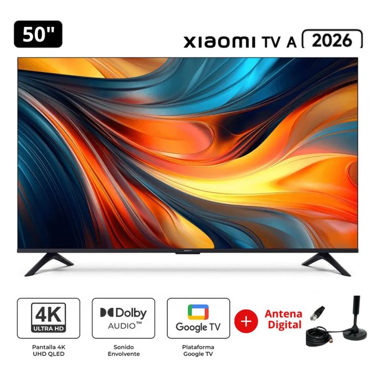 Televisor 50 UHD 4K 2026 + Antena Digital