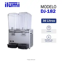 ILUMI - Dispensador de jugos de 36 litros con 2 tolvas - DJ-182