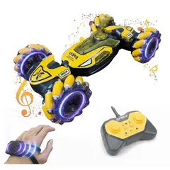 GENERICO - Carro a Control Remoto para Niños Acrobacias Giro 360° Musical + Humo Personajes