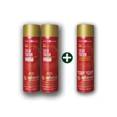 SURYA BRASIL - 2 Shampoo Color Fixation 250 Ml Vegan + 1 Acondicionador Color Fixation.