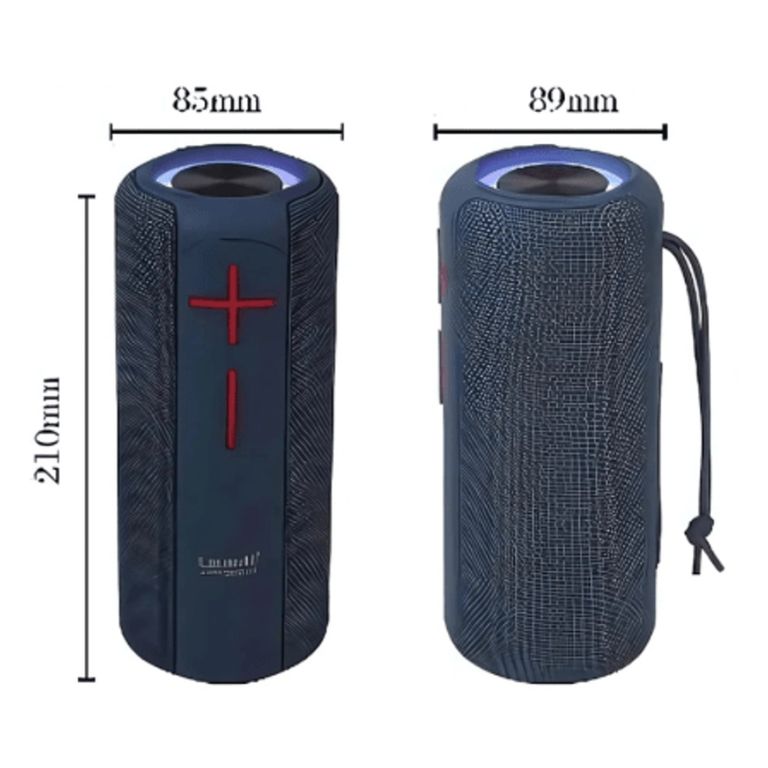 LD-S5581FM-BT Parlante Bluetooth 16W Portátil con Luces RGB Radio FM e Impermeable IPX6