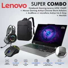 LENOVO - LAPTOP GAMING LOQ 15IAX9 CORE i5-12450HX MEMORIA 16GB DISCO 512GB